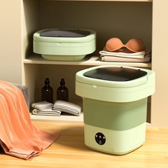 Máy giặt mini gấp gọn giặt đồ sơ sinh, tất vớ, khăn tiện lợi [BH: 1 tháng] 11