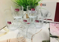 Hộp 6 ly thủy tinh Red cherry bầu No.21A [BH: NONE]