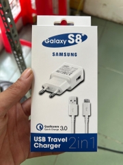Bộ sạc nhanh Samsung S6/S7/S8 zin G2 G4 chui micro hộp trắng 18w EP-TA200 cóc 1 cổng usb khắc chìm [BH 1 năm]