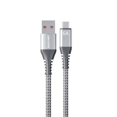 Cáp sạc nhanh 6A Wekome WDC-169m usb ra samsung micro dây dù chính hãng [BH 1 năm]