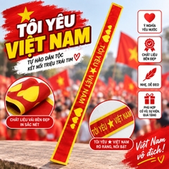 Băng rôn cổ vũ "Tôi yêu Việt Nam" sale