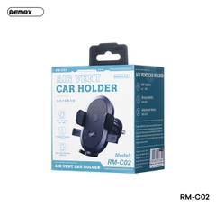 Giá đỡ điện thoại REMAX RM-C02 trên xe hơi (kẹp lỗ thông gió ô tô) chính hãng