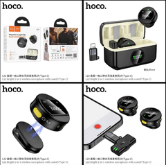 Bộ 2 micro không dây HOCO L22 2in1 Type C/ Iphone siêu tiện lợi