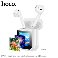 Tai nghe bluetooth HOCO EW80 mẫu airpods 2 có màn hình cảm ứng siêu tiện lợi