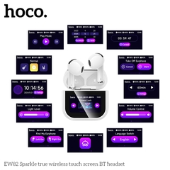 Tai nghe bluetooth HOCO EW82 mẫu airpods pro3 kèm màn hình cảm ứng siêu tiện lợi