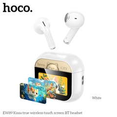 Tai nghe bluetooth HOCO EW89 mẫu Airpods4 dock kèm màn hình LCD siêu tiện lợi