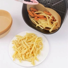 Combo 50 tờ giấy nến (không hộp, đựng túi bóng) lót NỒI CHIÊN chống cháy, chống dính, thấm dầu tiện lợi SIZE 24CM [BH: NONE]