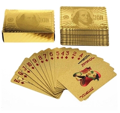 Bộ bài mạ vàng 24k chơi tết