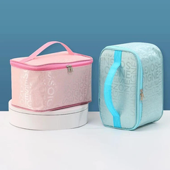 Túi đựng đồ trang điểm, mỹ phẩm du lịch nhiều ngăn nhỏ gọn / pktn sale