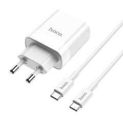 Bộ sạc nhanh 20w HOCO C80A Plus PD QC3.0 kèm cáp Type C ra Type C chính hãng [BH 1 năm]