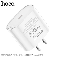 Cóc sạc nhanh 20w HOCO C109 (1 cổng type-c PD) chính hãng [BH 1 năm]