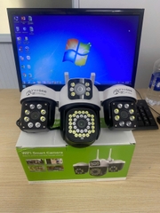 Camera IP wifi Yoosee phiên bản "MÁY BAY TRÒN" 4 mắt 3 khung hình cao cấp