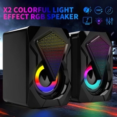 Loa vi tính Speaker E-1046 có đèn led [BH 3 tháng]