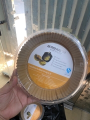 Combo  50 tờ giấy nến HỘP NHỰA XỊN  lót NỒI CHIÊN chống cháy, chống dính, thấm dầu tiện lợi SIZE 24CM [BH: NONE]