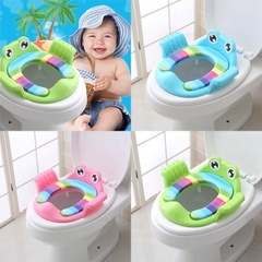 Bệ gác bồn cầu thu gọn cho bé hoạt hình có tay vịn CHO BÉ