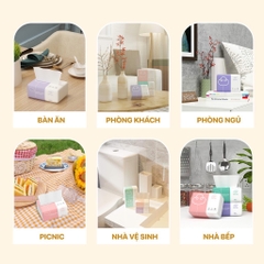 1 GÓI Khăn khô, khăn giấy ăn rút Topgia 4 lớp 300 tờ siêu dai [BH: NONE]