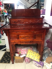 [Hàng cũ] Bàn thờ Phật, thờ Gia Tiên 2 tầng gỗ tràm nhị cấp (ngang 147, cao 136, sâu 60 cm) [mới 96%, cần thanh lý giá rẻ] / pktn sale