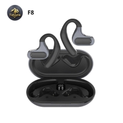 Tai nghe bluetooth TAHADA F8 mẫu móc tai siêu đẹp dock có LCD hiển thị pin chính hãng