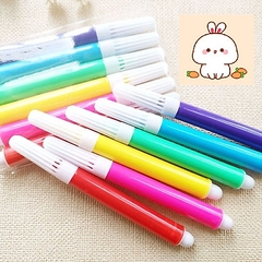 Set bút lông dạ 12 màu cho bé học tô vẽ / pktn sale