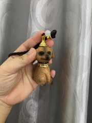 Bật lửa, quẹt diêm xăng hình Cún con phong thuỷ MÀU NÂU [BH: None] / pktn sale