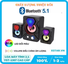 Loa Vi Tính Bluetooth 1307 led RGB đổi màu [BH: 3 tháng]