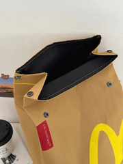 Balo túi xách, túi đeo Mcdonalds chữ M cho bé đi học, đi phượt phong cách Hàn Quốc / pktn sale