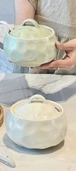 Thố sứ đựng mỡ có nắp 600ml [BH: None] 1l1