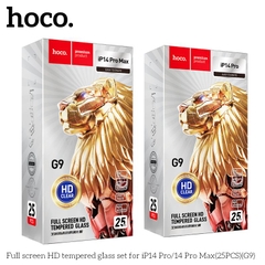 Hộp 25 cái cường lực HOCO G9 dành cho Iphone 15/16/15 Plus/16 Plus/ 15 PRO mẫu full màn hình siêu đẹp