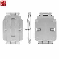 Giá đỡ điện thoại, ipad kim loại đúc xịn ALUMINUM xếp gọn kèm túi vải đựng