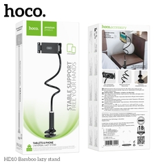 Giá đỡ điện thoại, ipad HOCO HD10 kiểu đuôi khỉ kẹp bàn Bamboo lazy stand chính hãng