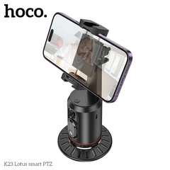 Giá đỡ điện thoại livestream HOCO K23 (Auto Face Tracking - tự động di chuyển theo gương mặt) kèm remote bluetooth chụp ảnh tự sướng (gắn được vào tripods 3 chân 2.1m) [BH 1 năm]