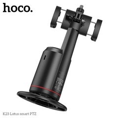 Giá đỡ điện thoại livestream HOCO K23 (Auto Face Tracking - tự động di chuyển theo gương mặt) kèm remote bluetooth chụp ảnh tự sướng (gắn được vào tripods 3 chân 2.1m) [BH 1 năm]