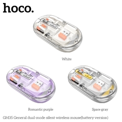 Chuột không dây HOCO GM35 bản im lặng chế độ kép Puxiang bản dùng pin siêu tiện lợi
