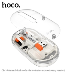 Chuột không dây HOCO GM35 bản im lặng chế độ kép Puxiang bản dùng pin siêu tiện lợi