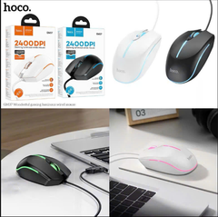 Chuột có dây HOCO GM37 chuột gaming 2400DPI dây dài 1m4 kèm đèn led siêu đẹp [Bh 1 Năm]