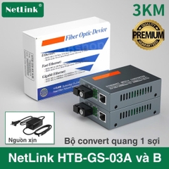 Bộ chuyển đổi quang điện NETLINK HTB-GS-03 A/B kèm nguồn xịn