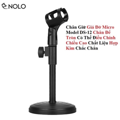 Giá đỡ chân kẹp micro đế tròn DS-12