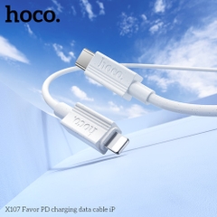 Cáp sạc nhanh 27w HOCO X107 (c-l) type c ra iphone lightning 1M chính hãng [BH 1 năm]
