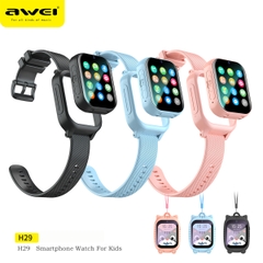 Đồng hồ gắn sim 4G nghe gọi AWEI H29 dành cho trẻ em thông minh định vị GPS / video call / tin nhắn / và nhiều chức năng [BH: 1 NĂM]