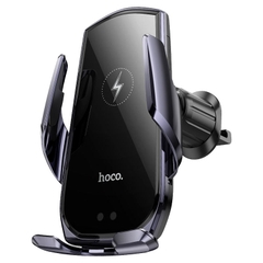 Giá đỡ kẹp điện thoại xe hơi HOCO CA202 PLUS kiêm đế sạc không dây cảm ứng hồng ngoại (trên ô tô) chính hãng [BH 1 năm]