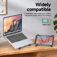 Giá đỡ Laptop HOCO HD9 kim loại tản nhiệt (đỡ iPad) chính hãng [BH: None]