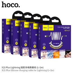 Cáp sạc nhanh 2.4A X21 Plus Usb ra Iphone cáp silicone chống cháy