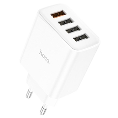 Cóc sạc nhanh 28.5w Hoco C102A đa năng 4 cổng usb QC3.0 chính hãng [BH 1 năm]