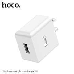Cóc sạc nhanh 10.5w HOCO C106 1 cổng usb 2.1A chính hãng [BH 1 năm]