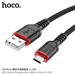 Cáp sạc nhanh micro 3m HOCO X59 (usb ra samsung 3 mét) chính hãng [BH 1 năm]