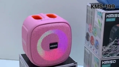 Loa bluetooth KIMISO KMS-199 PowerFull Bass Boost chống nước, có đèn led RGB siêu đẹp, nghe cực hay chính hãng [BH 6 tháng] / pktn sale