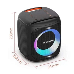 Loa karaoke HOPESTAR Party 100 bluetooth kèm 1 micro không dây công suất 50w có led siêu đep chính hãng [BH 6 Tháng]