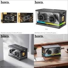 Loa bluetooth để bàn HOCO BS62 mẫu loa trong suốt kèm đèn led siêu đẹp [Bh 1 Năm]
