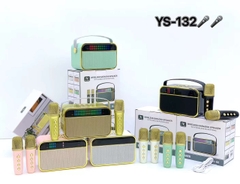 Loa bluetooth karaoke YOSD YS-132 kèm 2 micro không dây có đèn led theo nhạc siêu đẹp cực hay xách tay chính hãng [BH 6 tháng]