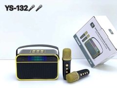 Loa bluetooth karaoke YOSD YS-132 kèm 2 micro không dây có đèn led theo nhạc siêu đẹp cực hay xách tay chính hãng [BH 6 tháng]